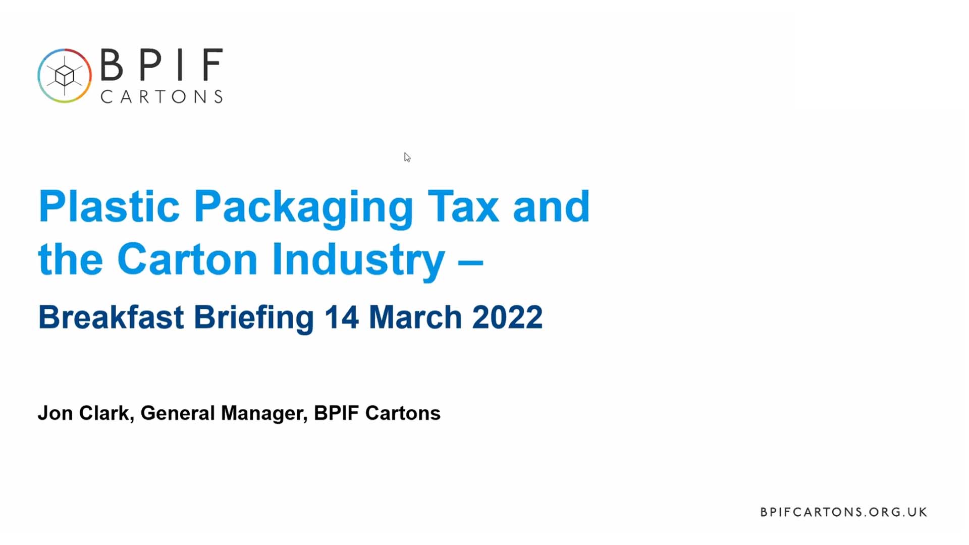 Breakfast Briefing: Plastic Packaging Tax for Cartons - 14.03.2022