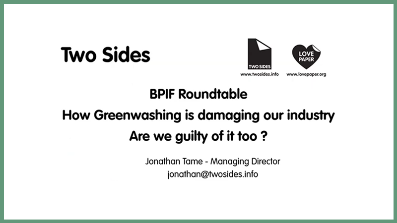 BPIF Greenwashing Roundtable - 13.09.2022