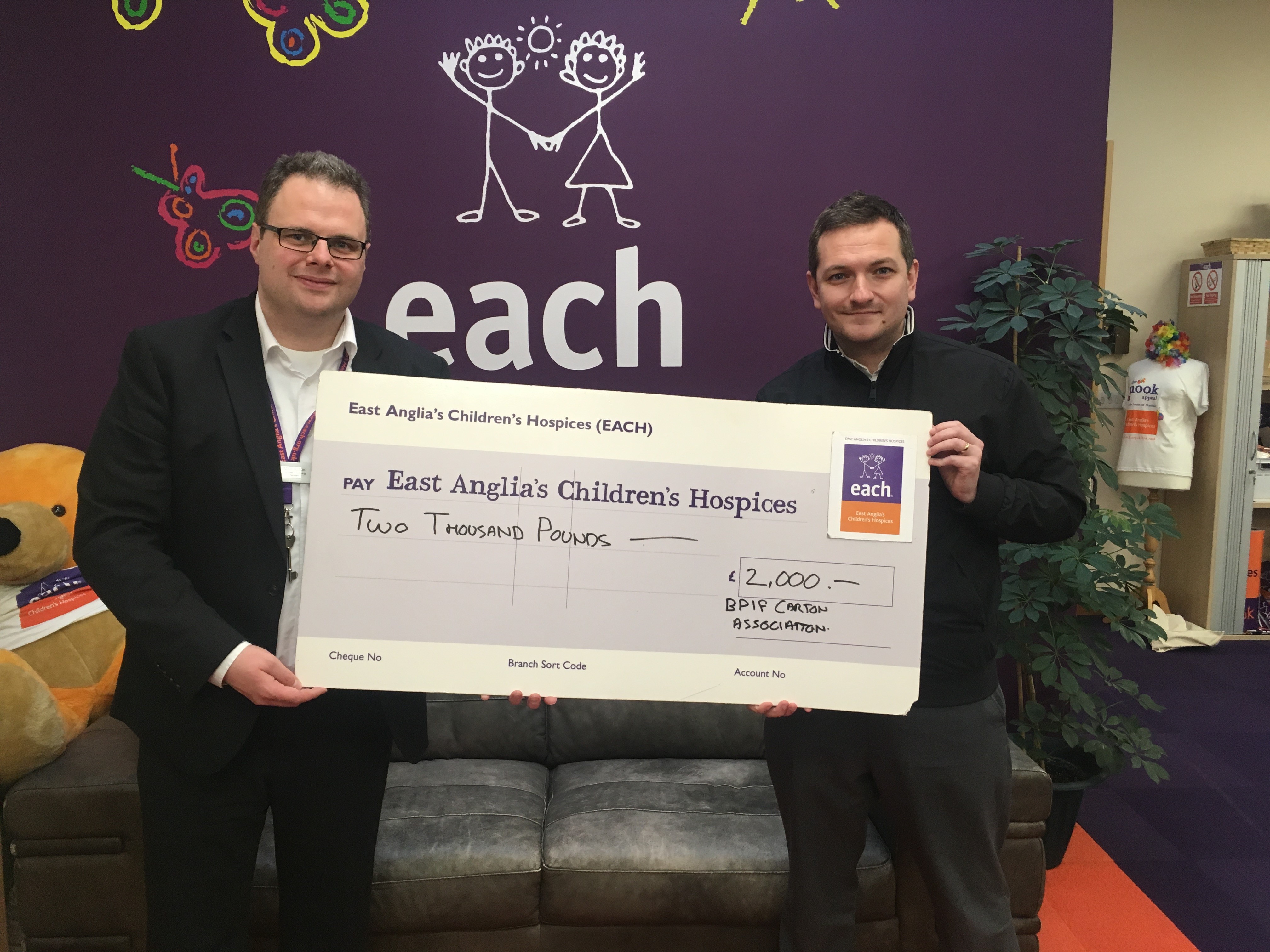 BPIF Cartons helps raise money for worthy cause